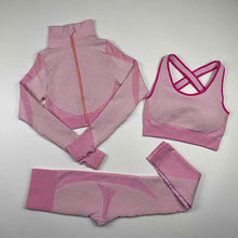 Load image into Gallery viewer, Women&#39;s Zip Up Yoga Set
