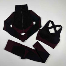 Load image into Gallery viewer, Women&#39;s Zip Up Yoga Set
