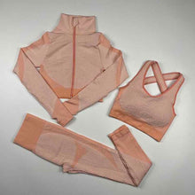 Load image into Gallery viewer, Women&#39;s Zip Up Yoga Set
