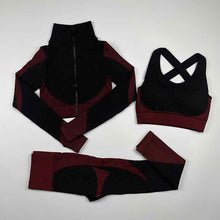 Load image into Gallery viewer, Women&#39;s Zip Up Yoga Set
