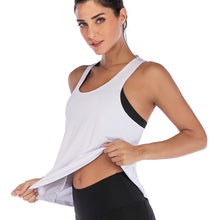 Load image into Gallery viewer, Seamless Yoga Shirts Sleeveless Backless Gym Tops
