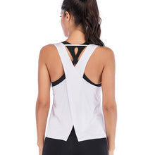 Load image into Gallery viewer, Seamless Yoga Shirts Sleeveless Backless Gym Tops
