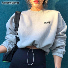 Load image into Gallery viewer, Hoodie Woman Loose Long Sleeve Oversize Pullover Streetwear Crop Tops
